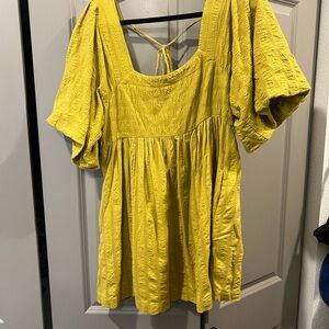Open back Yellow Dress